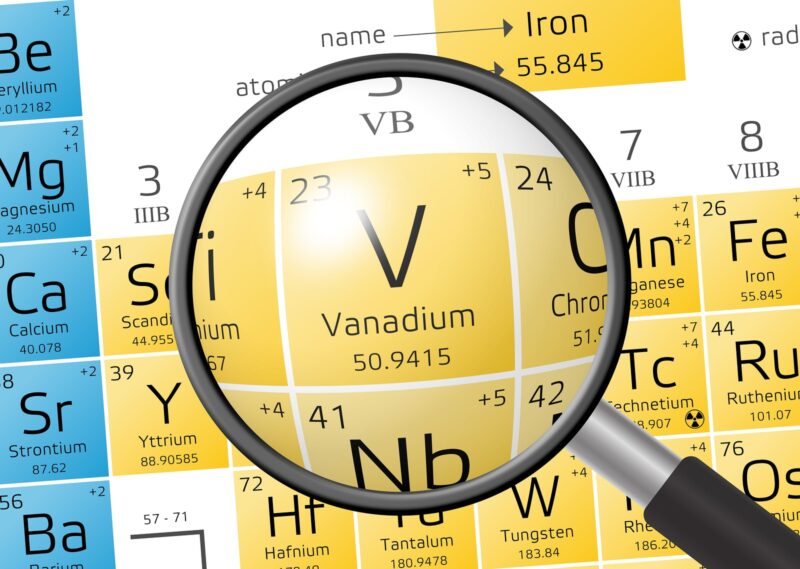 Vanadium and its applications and properties