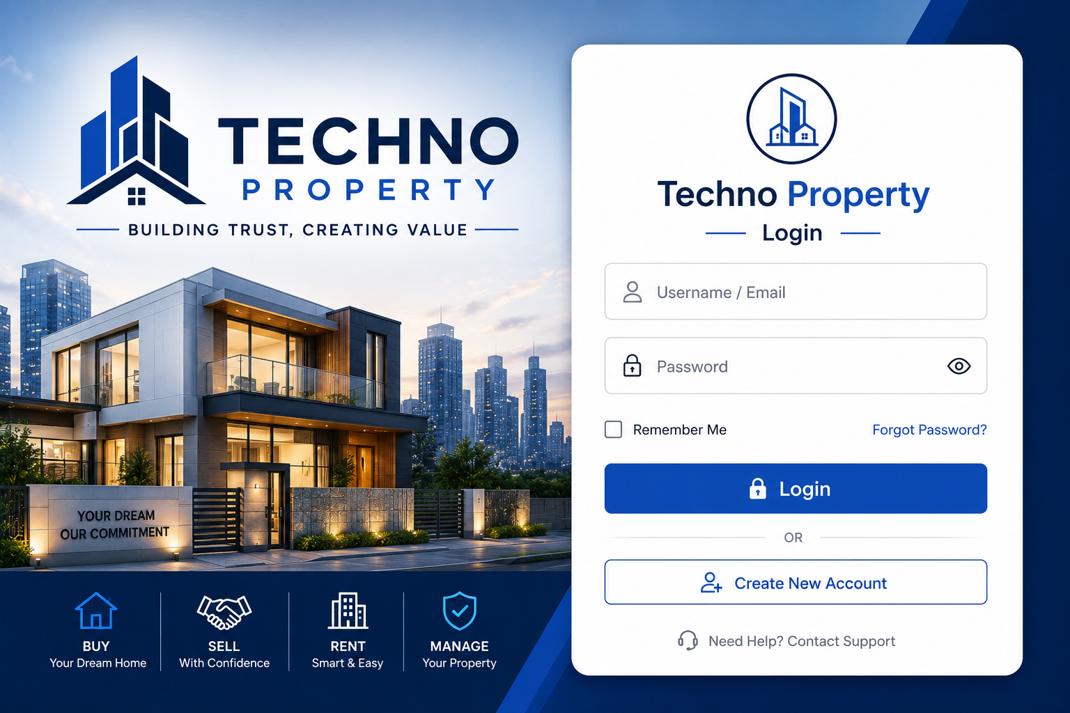 Techno Property Login