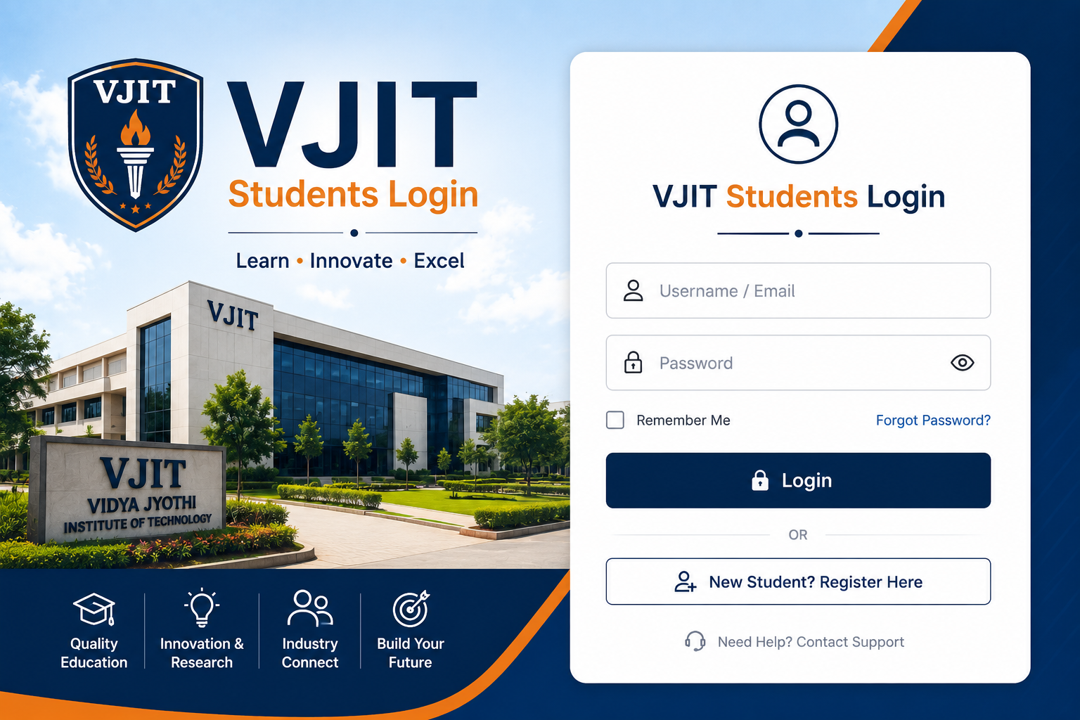 VJIT Students Login